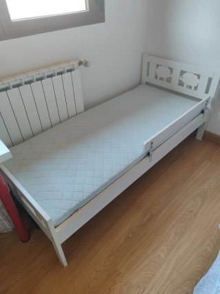 Cama infantil IKEA KRITTER blanca