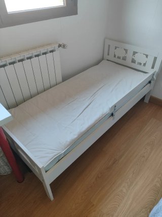 Cama infantil IKEA KRITTER blanca