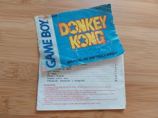 MANUAL DONKEY KONG SPAGNOLO NINTENDO GAME BOY