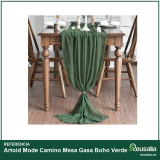 Artoid Mode Camino Mesa Gasa Boho Verde