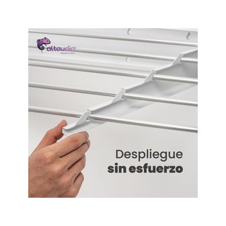 Altaudia tendedero pared aluminio plegable 120cm