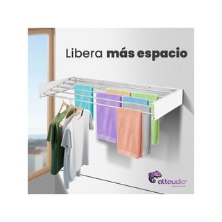 Altaudia tendedero pared aluminio plegable 120cm