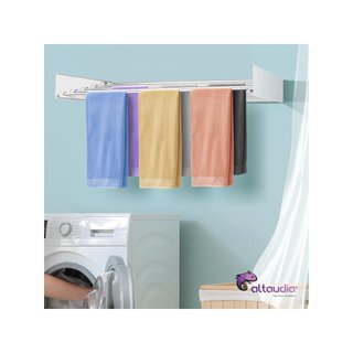 Altaudia tendedero pared aluminio plegable 120cm