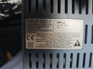 Mini cadena Samsung CD/CD-RW