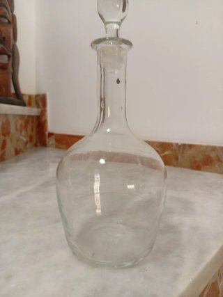 Botella Licor Cristal Vintage
