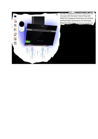 Campana Extractora Klarstein 60cm LED