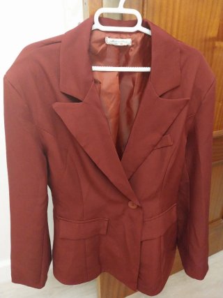 Chaqueta de vestir roja