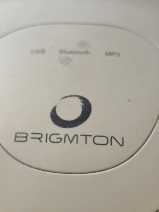 Equipo de música Brigmton Beige/Negro