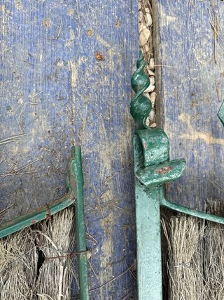 Puerta doble acero forjado 1900