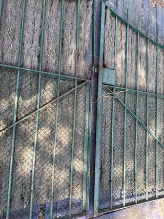 Puerta doble acero forjado 1900