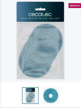 Pack 4 mopas Cecotec Conga 15090/16090/20090