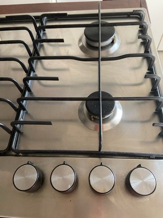 Placa de gas inox 4 fuegos