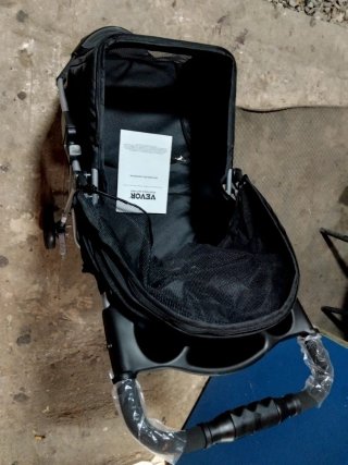 Carrito para mascotas VEVOR negro