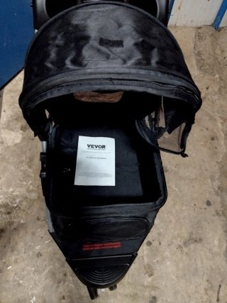 Carrito para mascotas VEVOR negro