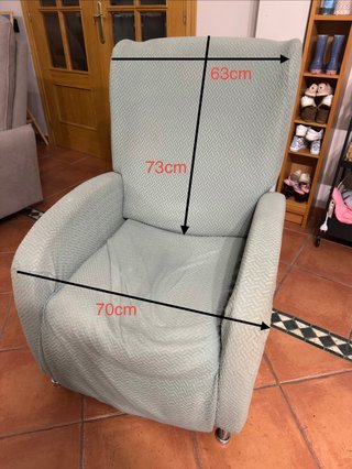 Sillón reclinable individual con funda