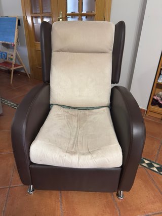 Sillón reclinable individual con funda