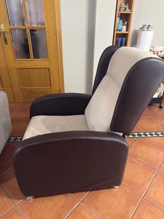 Sillón reclinable individual con funda