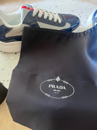 Zapatillas Prada Cup Talla 44 Azul Marino