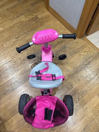 Triciclo infantil rosa Juguettos