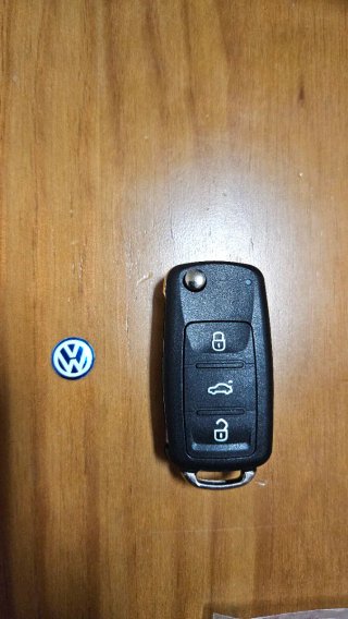 Chave VW 3 Botões Polo Golf Passat Touran