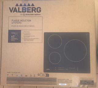Placa Inducción Valberg 3 fuegos