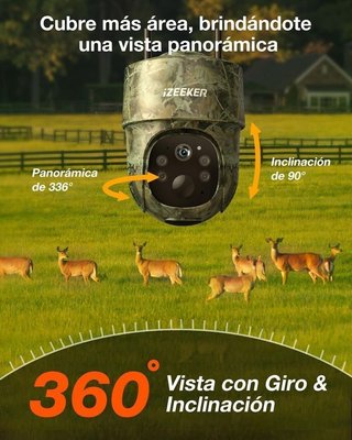 Cámara de vigilancia 4G solar camuflaje NUEVA
