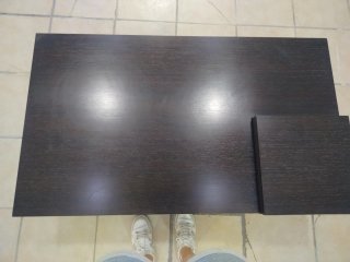 Mesa de centro moderna madera y metal