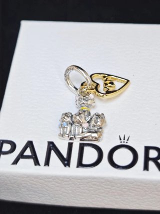 Pandora Charm aristogstos Corazón Dorado Disney