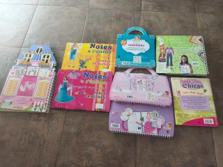 Lote Recortables Muñecas Princesas y Moda