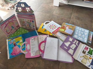 Lote Recortables Muñecas Princesas y Moda