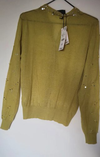 Chaqueta punto cardigan lentejuelas