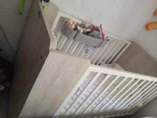 Cuna de niño de madera