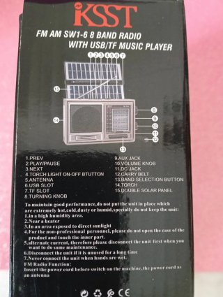 Radio Solar KSST K-363 con Doble Panel