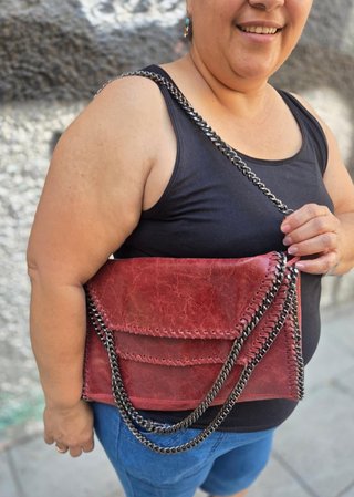 Bolso de Hombro Rojo