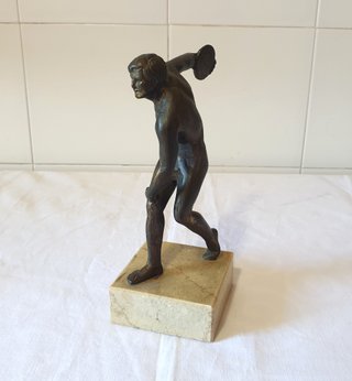 Statuina scultura vintage '50 Discobolo di Mirone