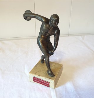 Statuina scultura vintage '50 Discobolo di Mirone