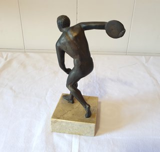 Statuina scultura vintage '50 Discobolo di Mirone