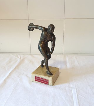 Statuina scultura vintage '50 Discobolo di Mirone