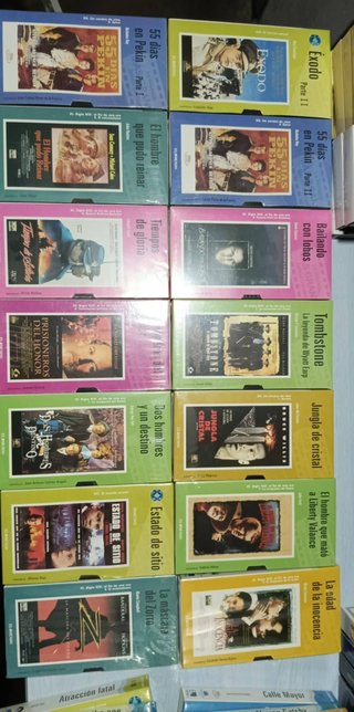 Lote 130 VHS Clásicos Cine (Español)