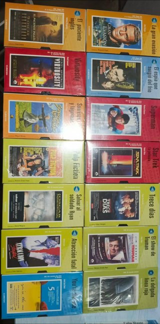 Lote 130 VHS Clásicos Cine (Español)
