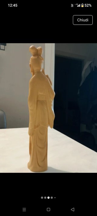 Statuine cinesi in legno di bosso