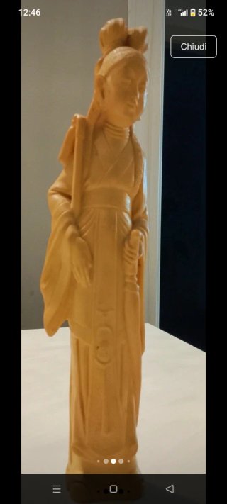 Statuine cinesi in legno di bosso