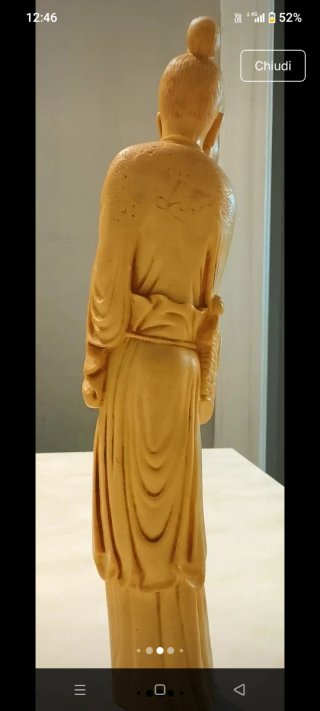 Statuine cinesi in legno di bosso