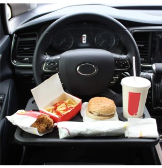 Bandeja para volante de coche