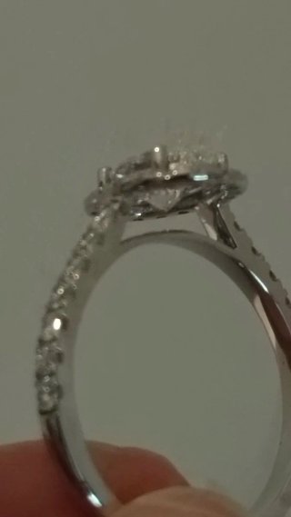 Anillo Diamante Ovalado Plata
