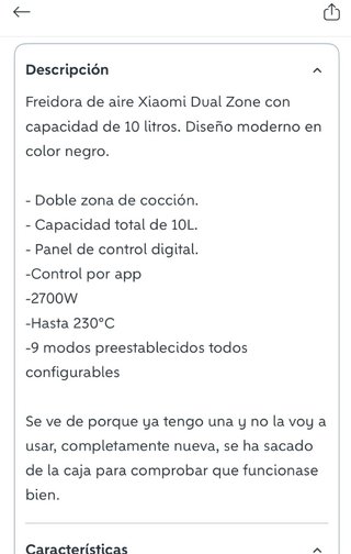 Freidora Xiaomi Dual Zone 10L