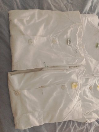 4 Chaquetillas Cocinero Blancas Talla SG/XL