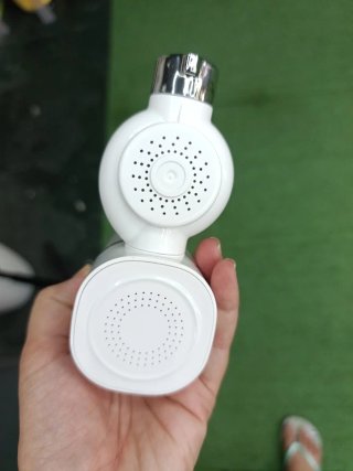 Filtro de grifo Vortopt blanco y plateado