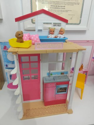 Casa Barbie Plegable 2 Pisos