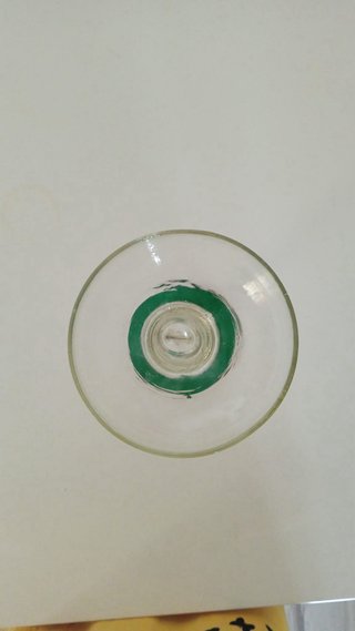 Portavelas Vintage cristal soplado tallo retorcido